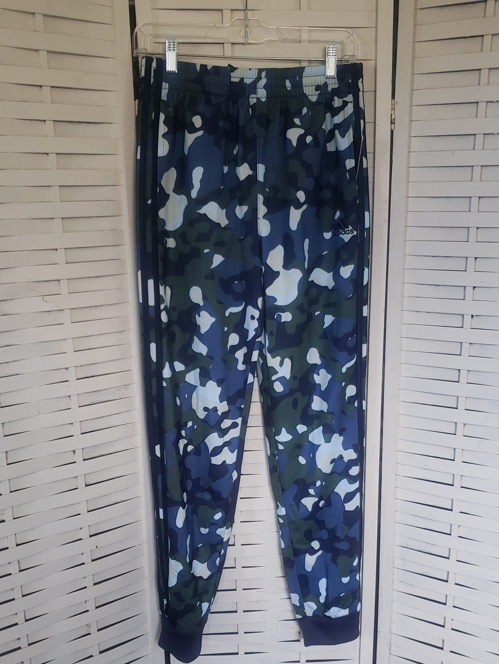 adidas Navy and Olive Camo Track Pants